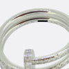 Cartier Juste un Clou Double Semi-Paved Diamond Ring Size N (54)