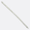 21.00 Carat Carré Cut Diamond Line Bracelet