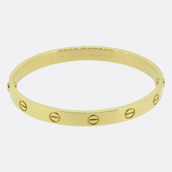 Cartier Classic Model LOVE Bangle Size 17