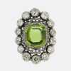 Antique 15.00 Carat Peridot and Diamond Ring