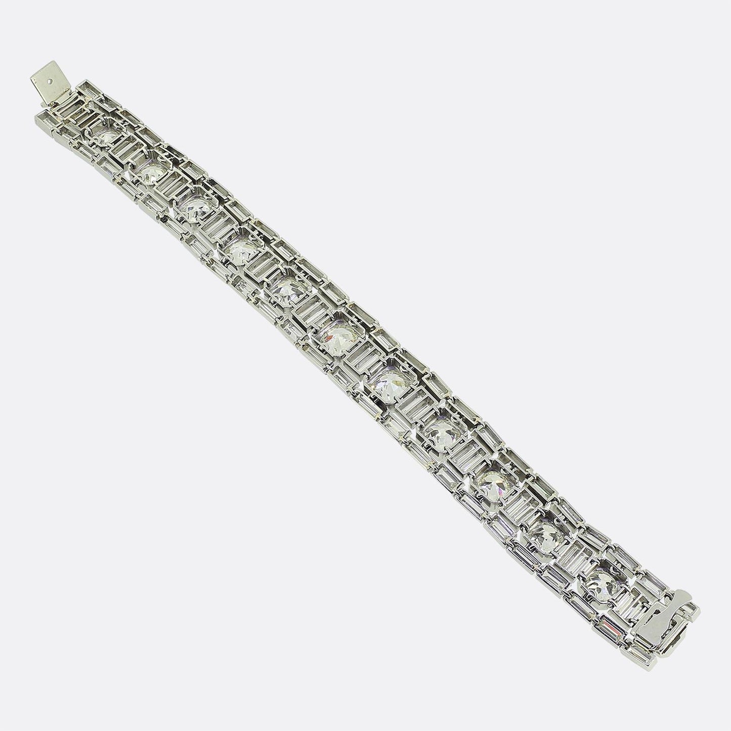 Art Deco 32.00 Carat Diamond Bracelet