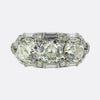 Late Art Deco Diamond Three-Stone Ring