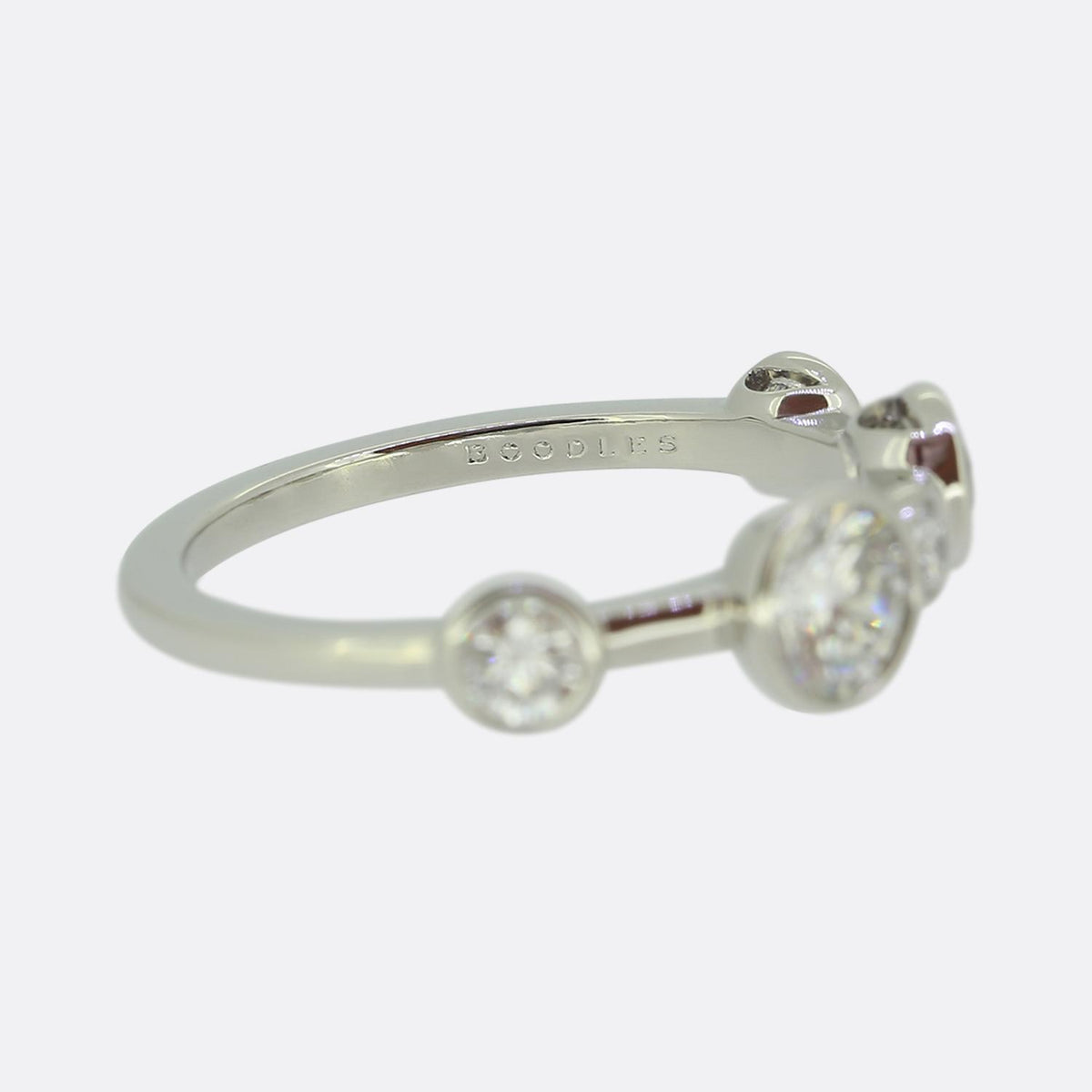 Boodles Raindance Large Half-Hoop Diamond Ring