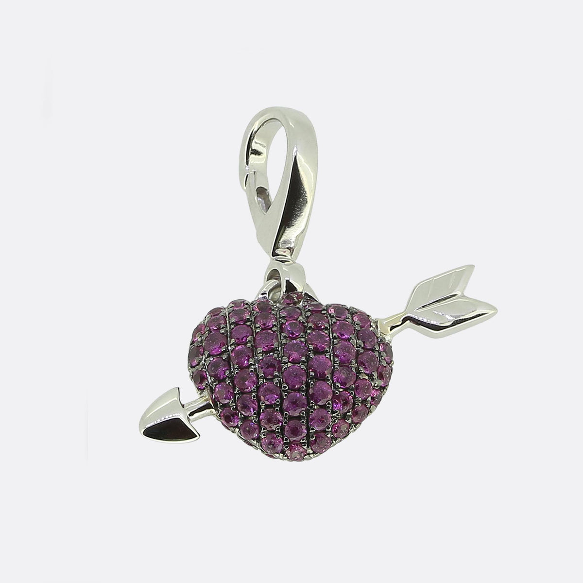 Theo Fennell Pink Sapphire Love Heart Pendant
