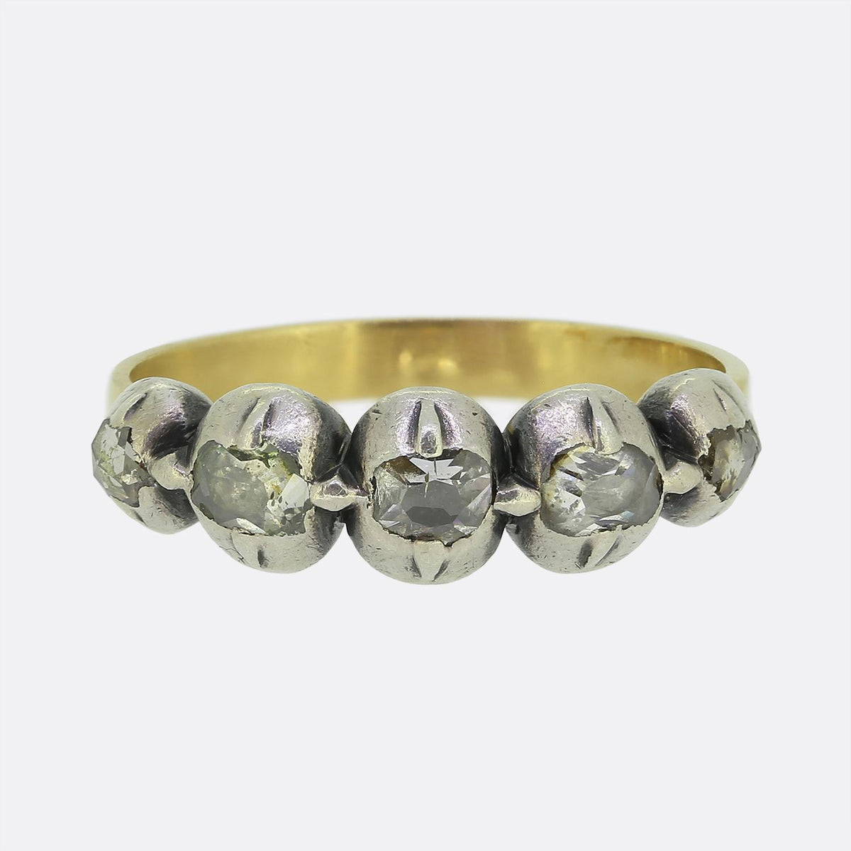 Georgian Diamond Five-Stone Ring