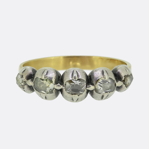 Georgian Diamond Five-Stone Ring