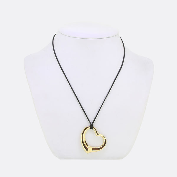 Tiffany & Co. Open Heart Pendant Necklace