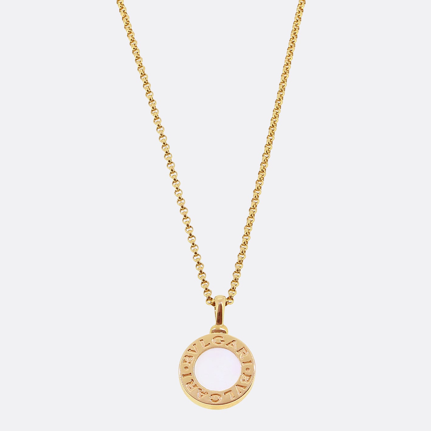 Bvlgari Mother of Pearl Pendant Necklace