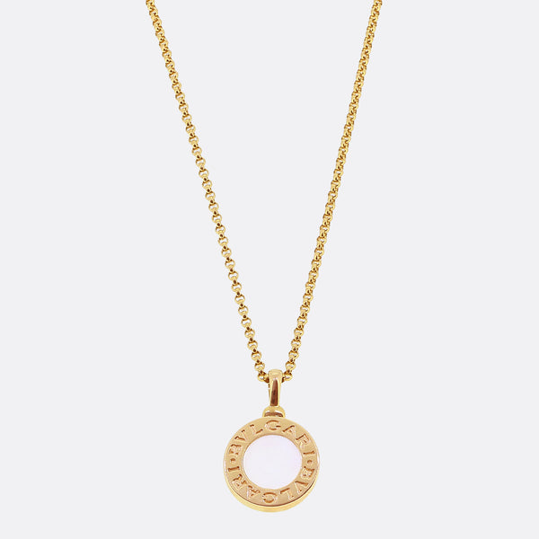 Bvlgari Mother of Pearl Pendant Necklace