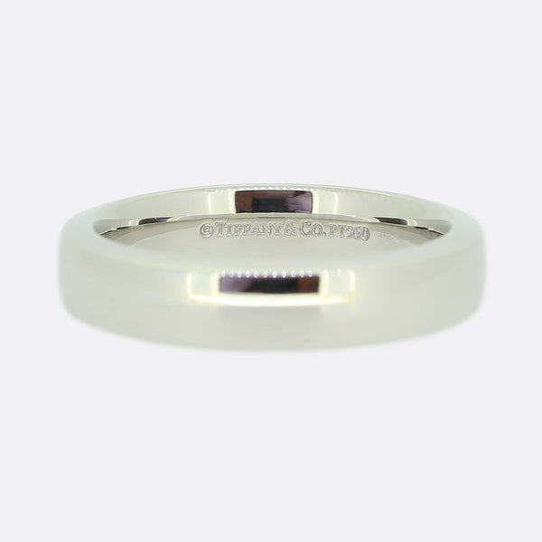 Tiffany & Co. Platinum 4mm Band Ring Size Q