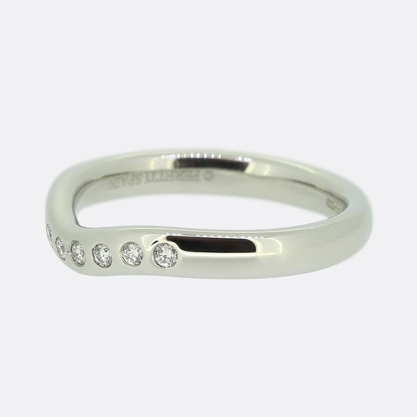 Tiffany & Co. Elsa Peretti Curved Diamond Band Ring