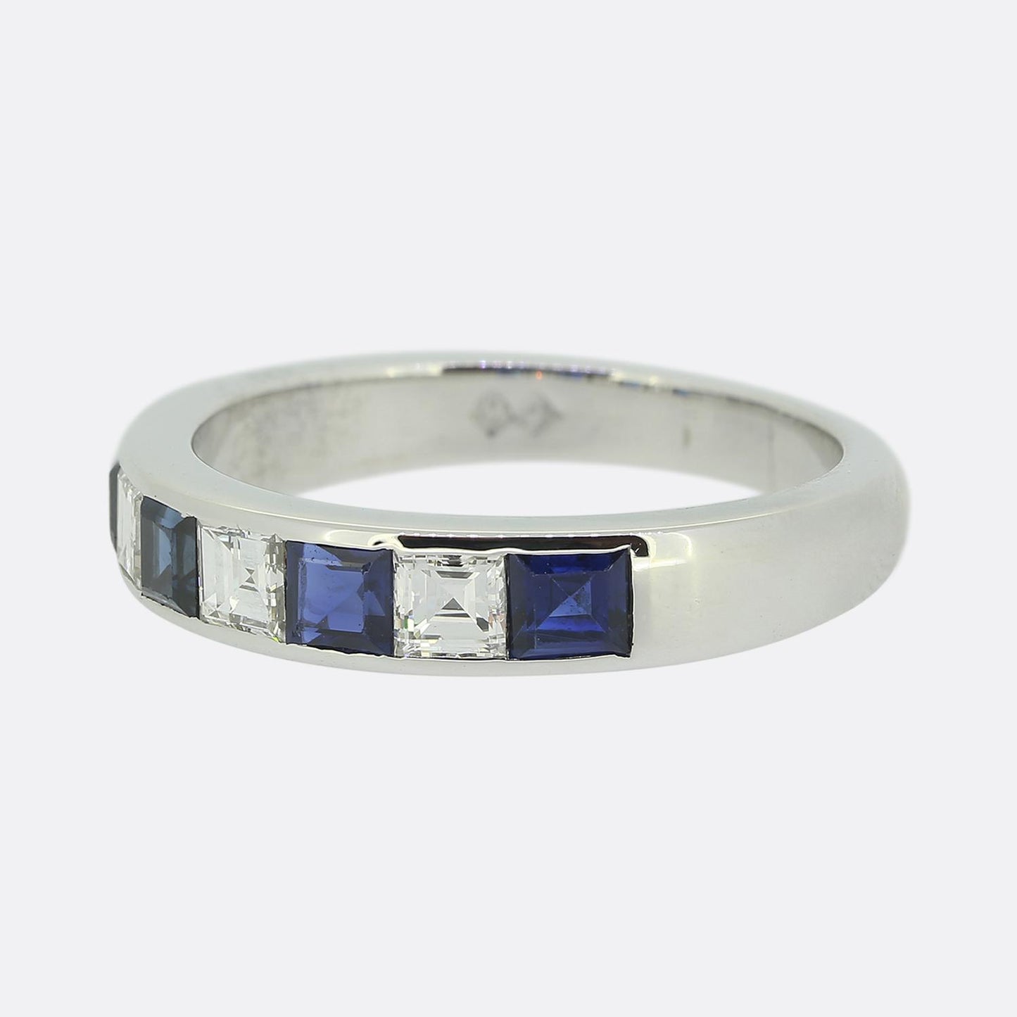 Vintage Sapphire and Diamond Band Ring