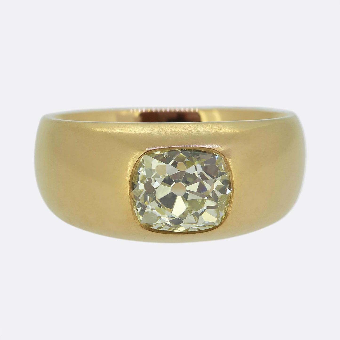 2.68 Carat Old Cut Diamond Single Stone Ring