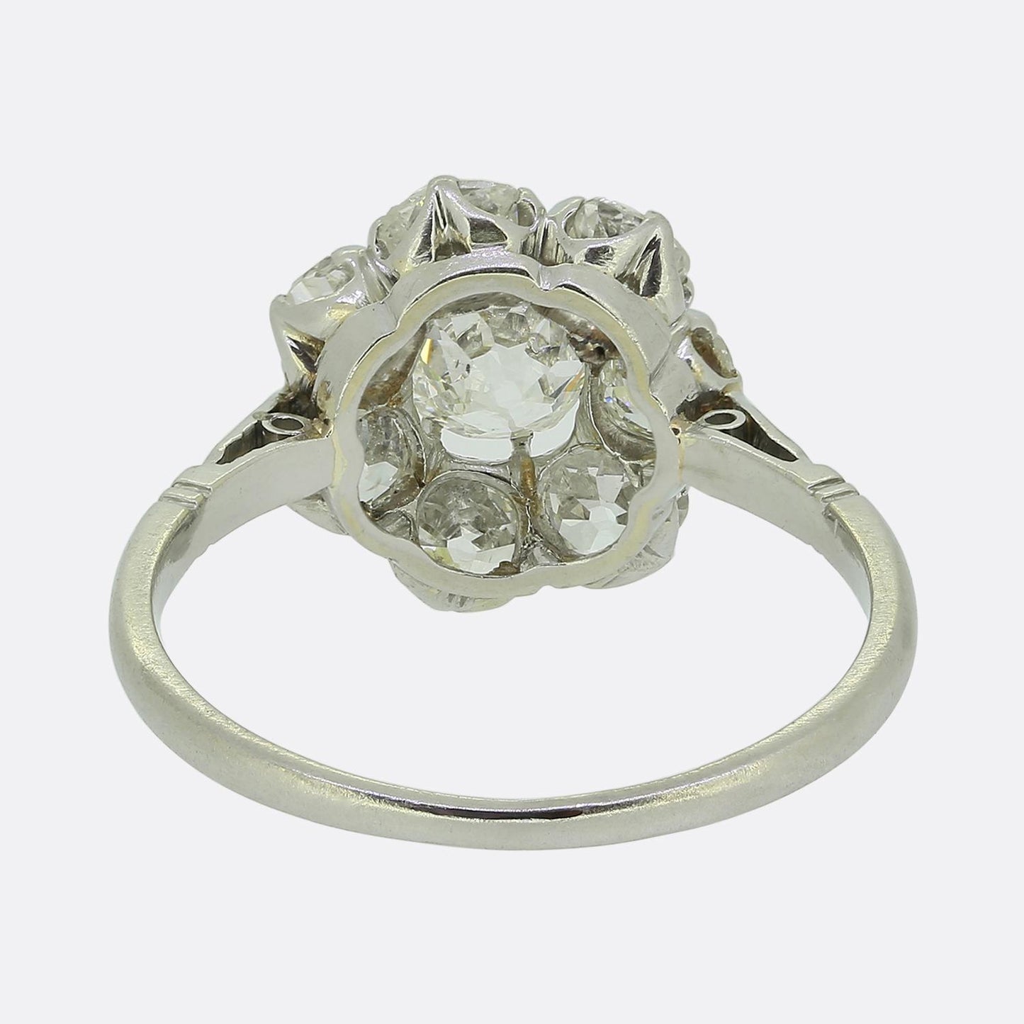 Antique Diamond Cluster Ring
