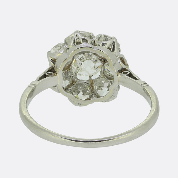 Antique Diamond Cluster Ring