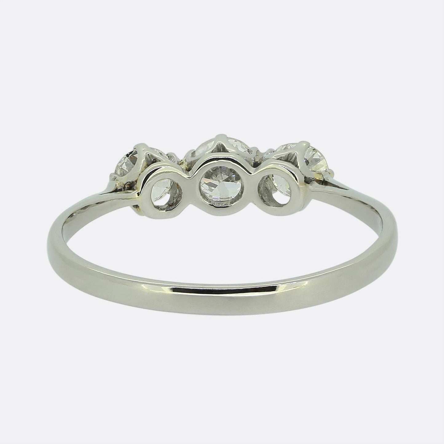 Vintage 0.70 Carat Diamond Three Stone Ring