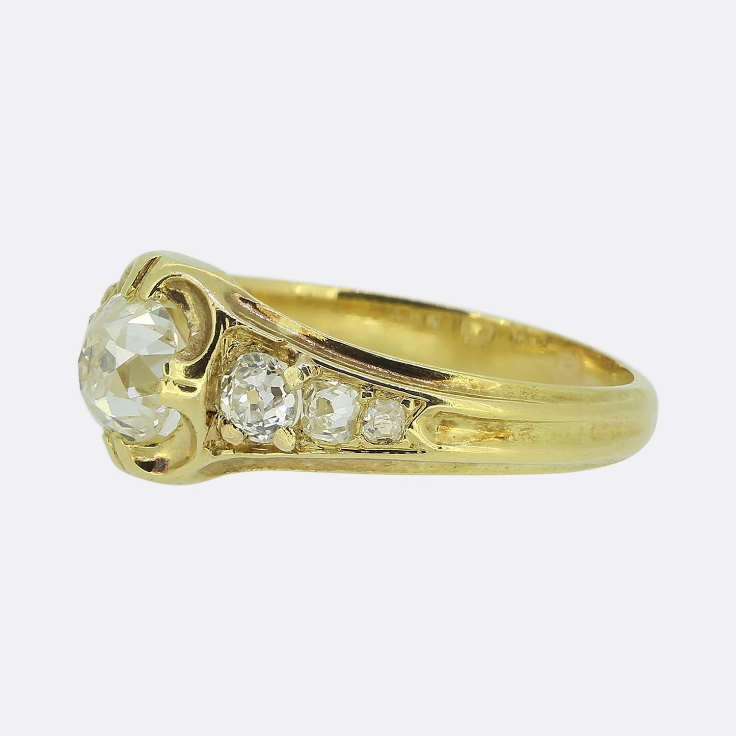 Victorian 0.85 Carat Diamond Ring