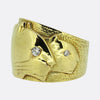 Vintage Two-Diamond Double Panther Ring