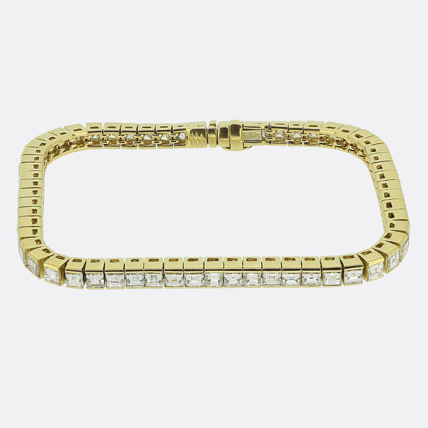 Van Cleef & Arpels 10.00 Carat Diamond Line Bracelet