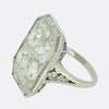 Early 20th Century Diamond Tablet Ring