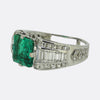 1.50 Carat Emerald and Diamond Ring