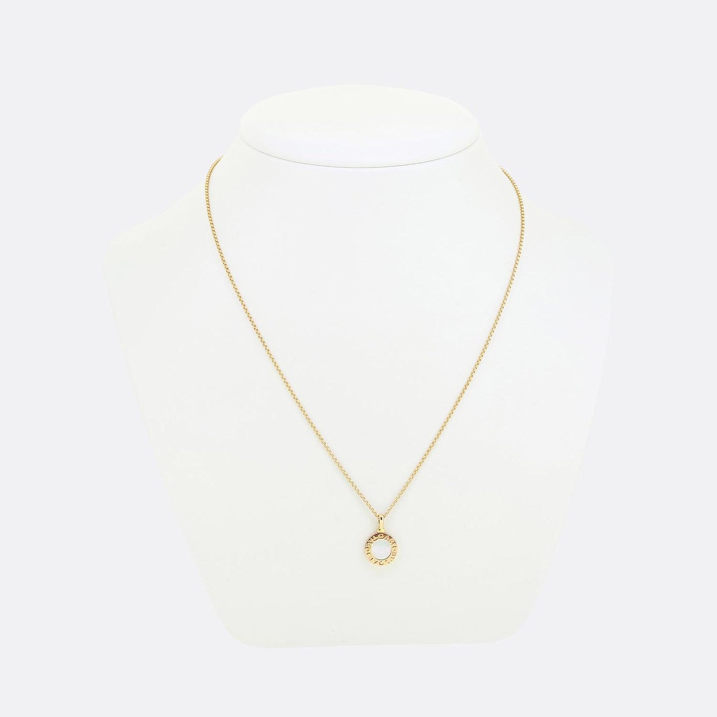 Bvlgari Mother of Pearl Pendant Necklace