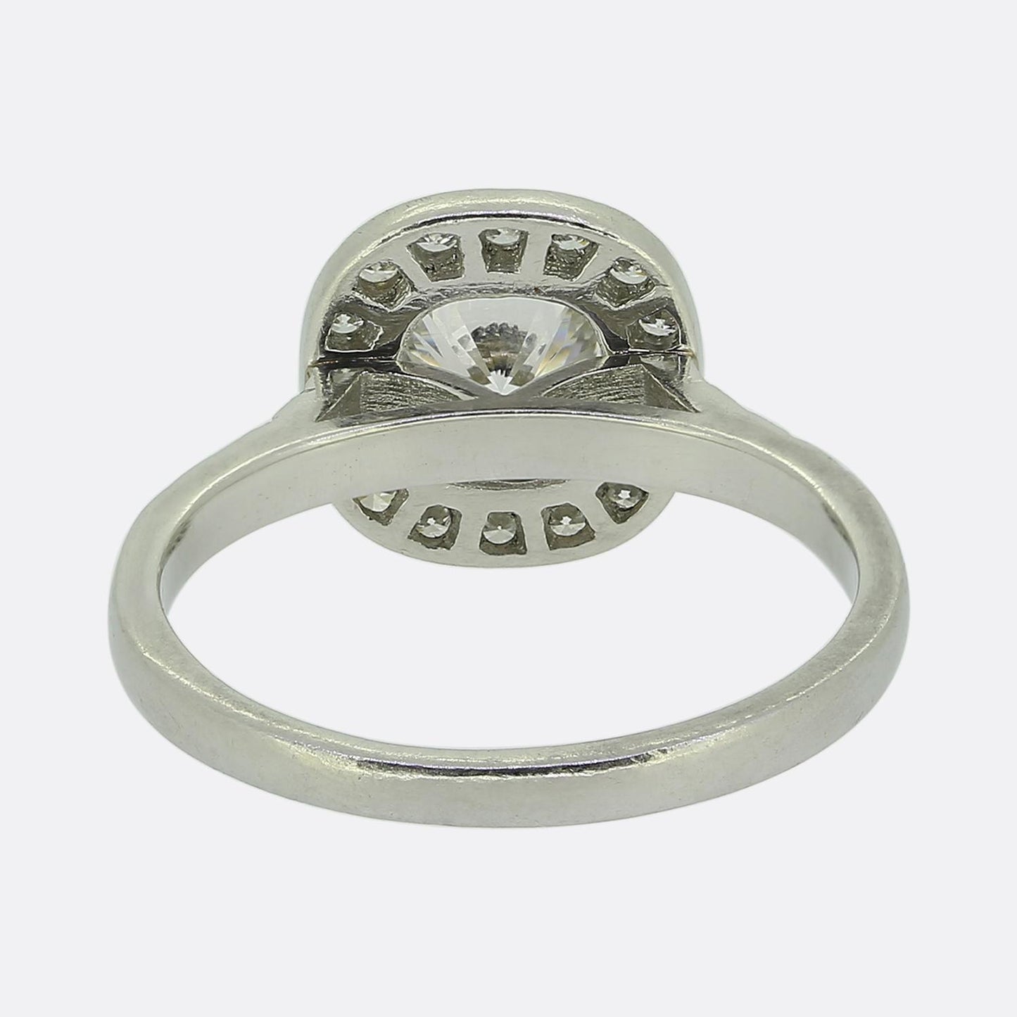 0.66 Carat Cushion-Cut Diamond Ring