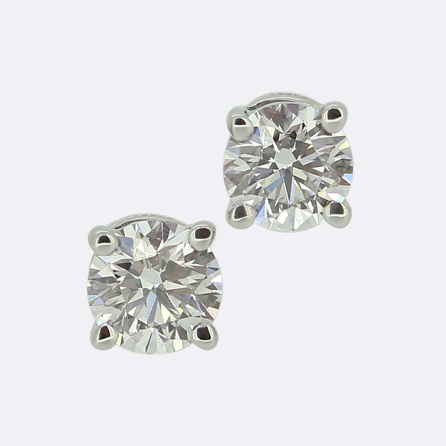 Tiffany & Co. 0.54 Carat Diamond Stud Earrings