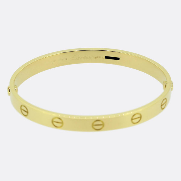 Cartier Classic Model LOVE Bangle Size 17