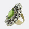 Antique 15.00 Carat Peridot and Diamond Ring