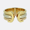 Cartier Double C Tri-Colour Ring Size N (54)