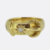 Antique Two-Diamond Buckle Ring