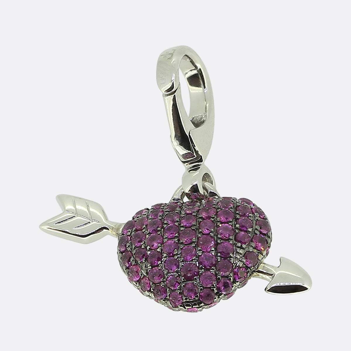 Theo Fennell Pink Sapphire Love Heart Pendant