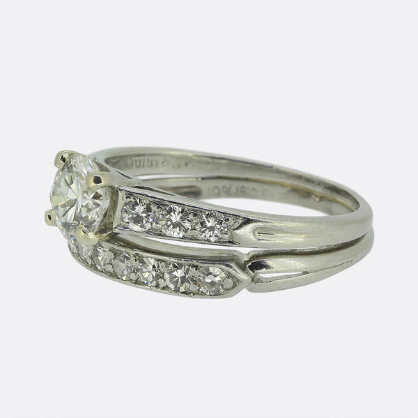 Tiffany & Co. 0.62 Carat Diamond Bridal Ring Set