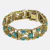 Vintage Enamelled Gold Bracelet