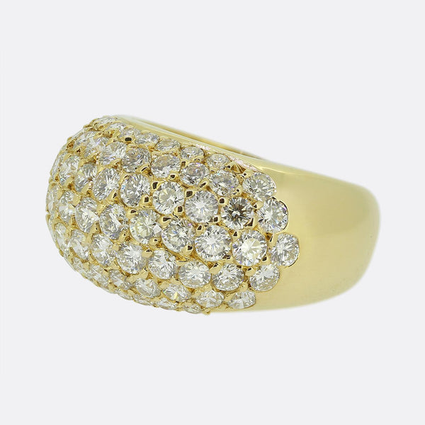 Vintage French Pavé Diamond Set Ring