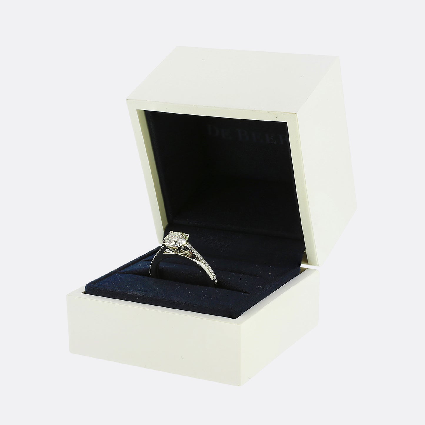 De Beers 1.04 Carat Diamond Promise Solitaire Ring