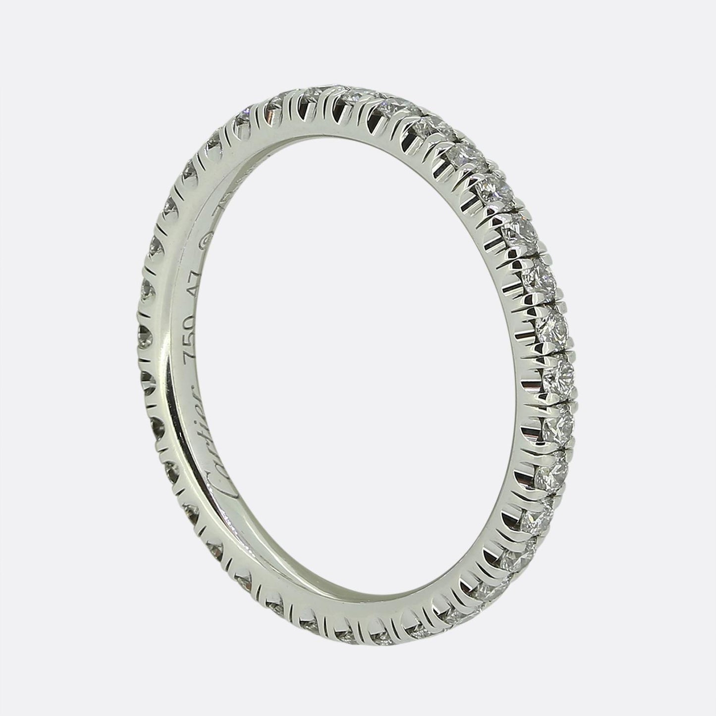 Cartier Étincelle de Cartier Diamond Eternity Ring Size H (47)