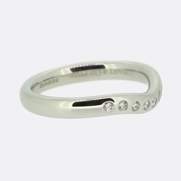 Tiffany & Co. Elsa Peretti Curved Diamond Band Ring