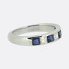 Vintage Sapphire and Diamond Band Ring