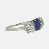 Edwardian Sapphire and Diamond Three-Stone Ring