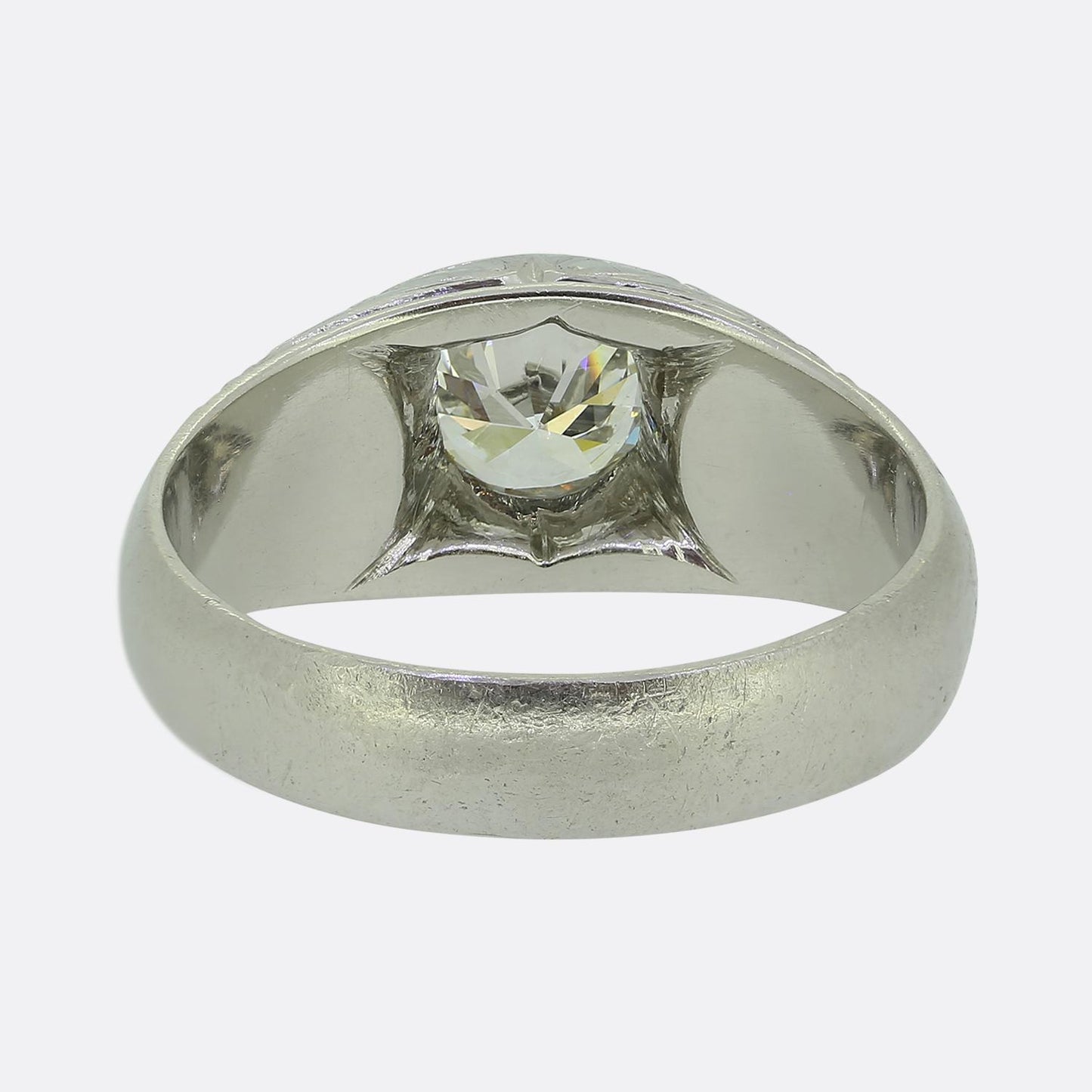 Antique 1.10 Carat Single-Stone Diamond Ring