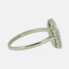 Art Deco Style 0.50 Carat Diamond Plaque Ring
