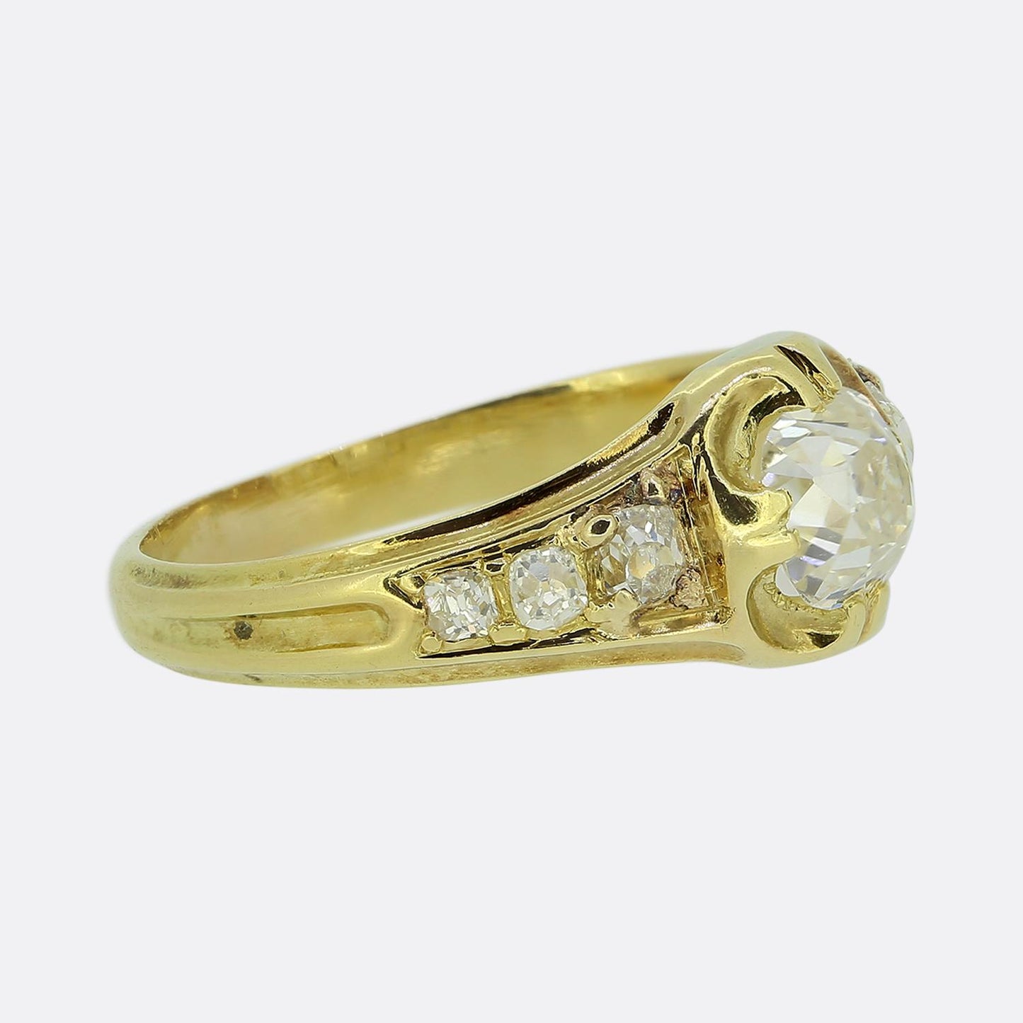 Victorian 0.85 Carat Diamond Ring