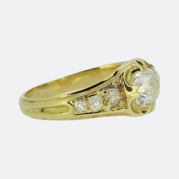 Victorian 0.85 Carat Diamond Ring