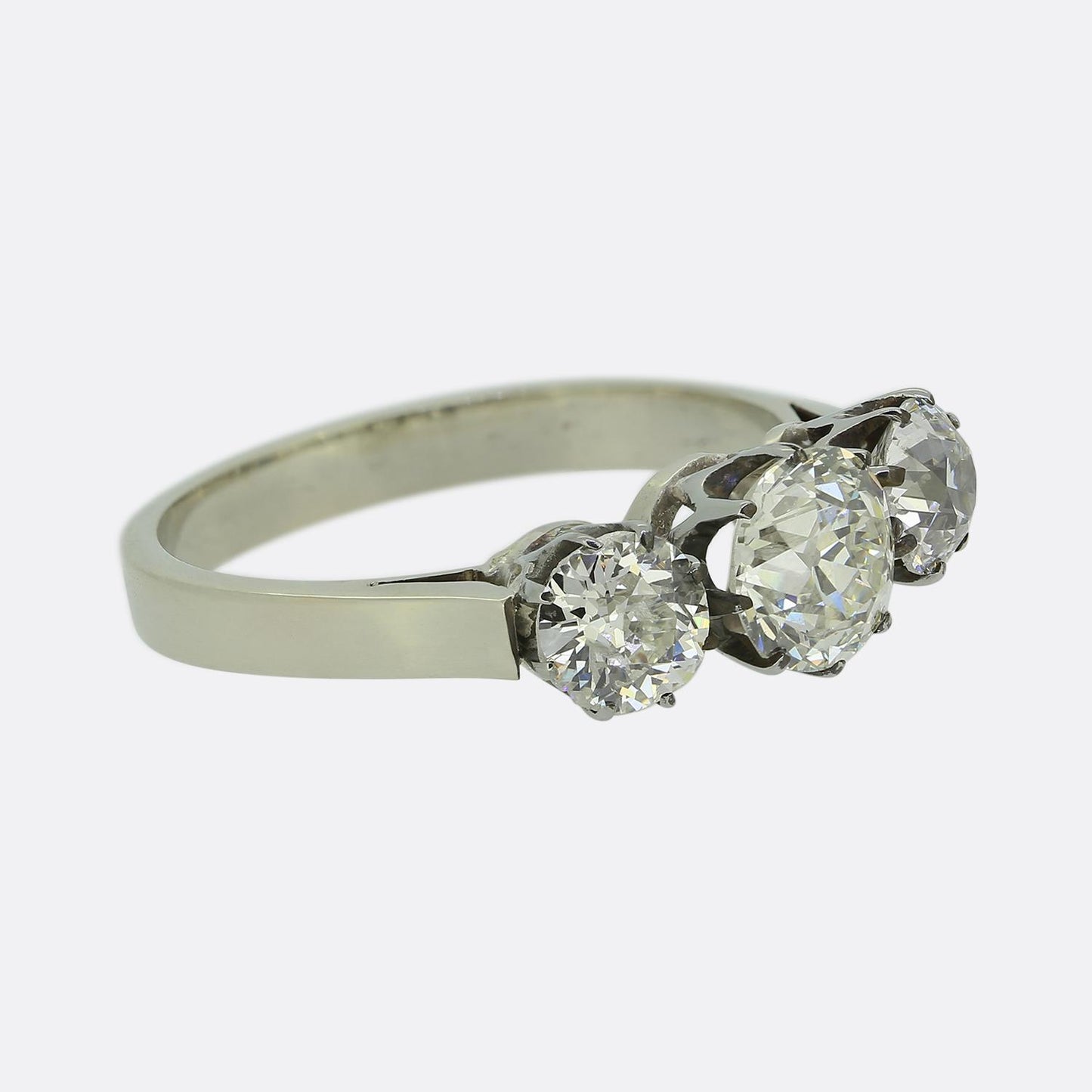 Antique Diamond Three-Stone Ring