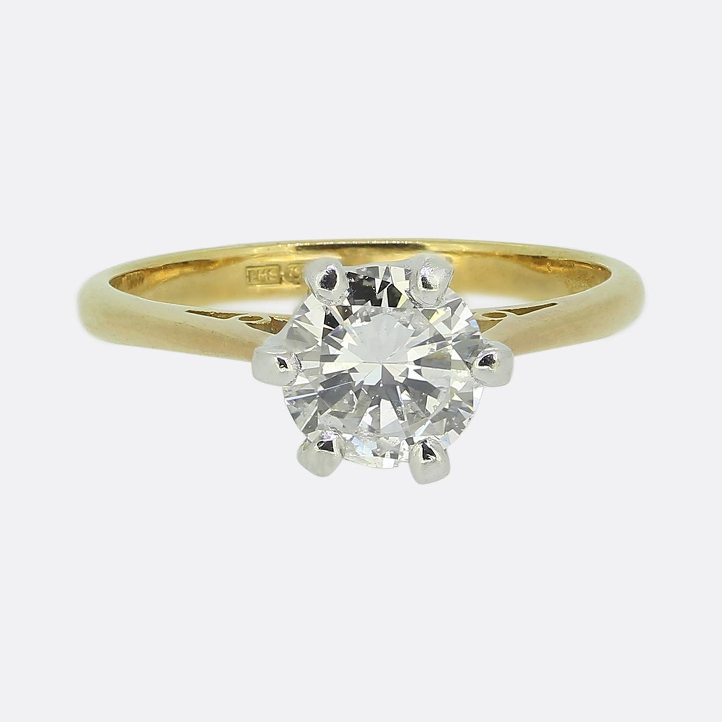 0.90 Carat Diamond Solitaire Engagement Ring