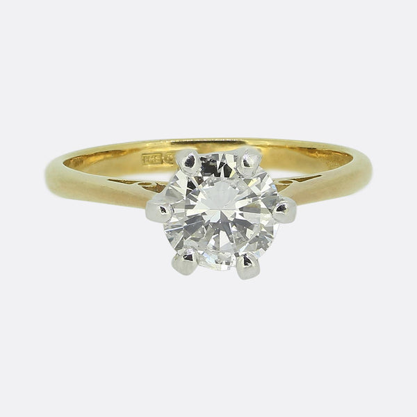 0.90 Carat Diamond Solitaire Engagement Ring