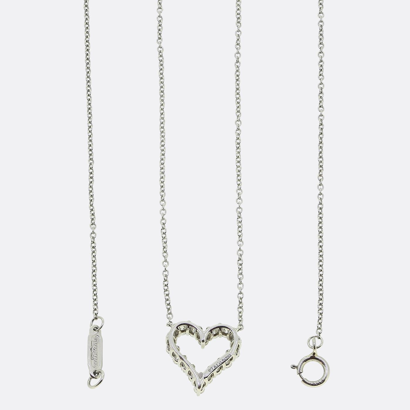 Tiffany & Co. Diamond Heart Necklace