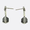 Art Deco Sapphire and Diamond Drop Earrings